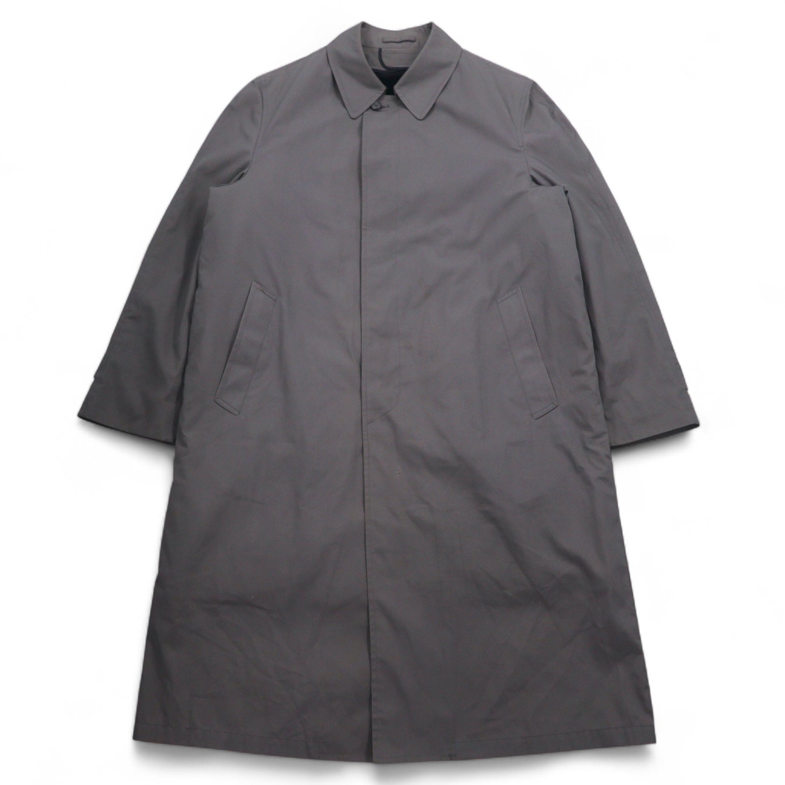 LONDON FOG 80年代 USA製 ステンカラーコート XL グレー  ボアライナー 着脱式 IDEALジップ by WAMSUTTA