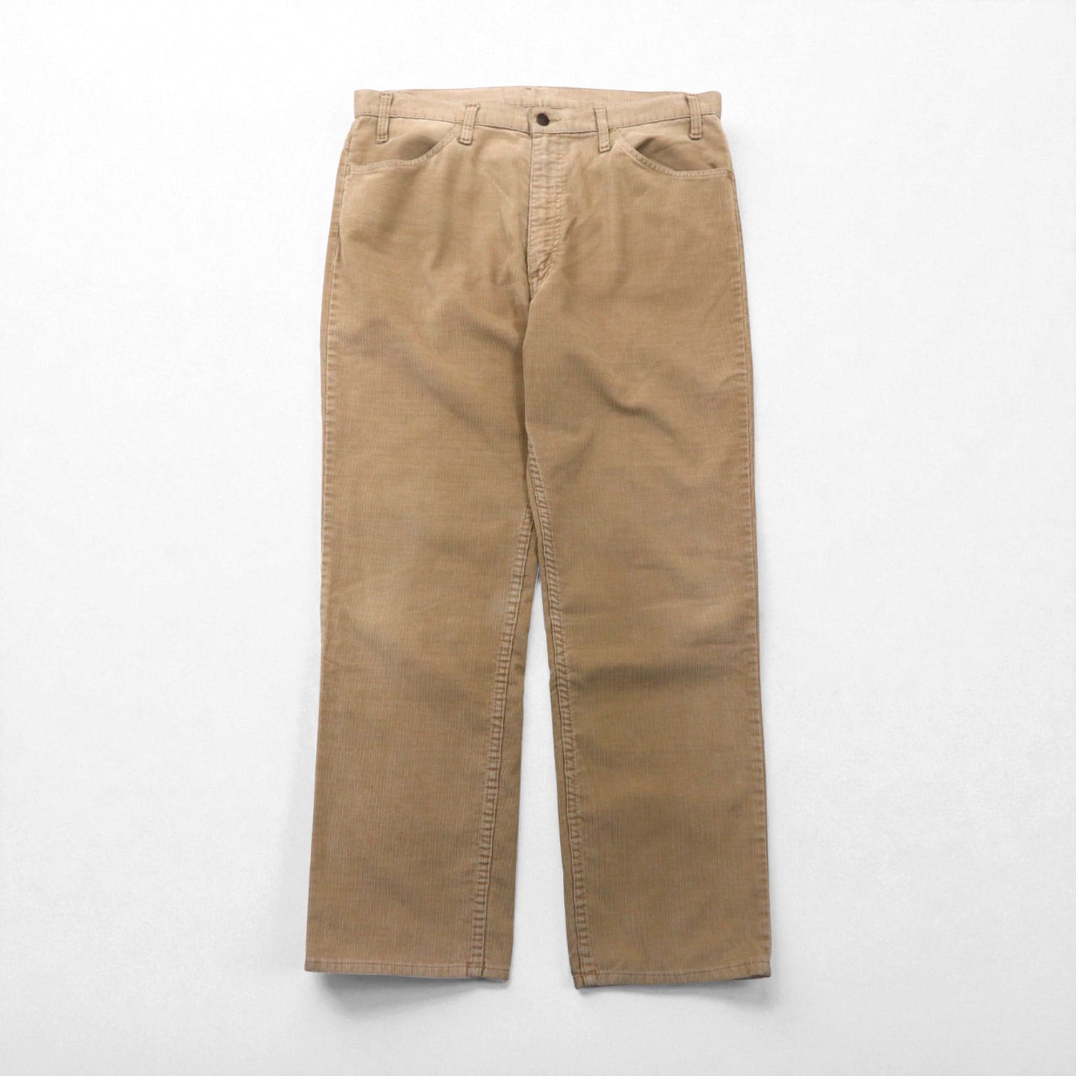 Levi's 80年代 白タブ 519 コーデュロイ チノパンツ ワークパンツ L ベージュ SCOVILジップ ボタン裏698