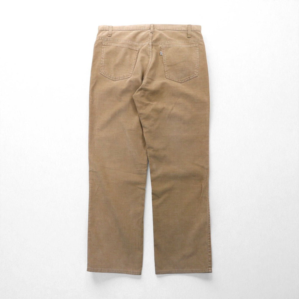 Levi's 80年代 白タブ 519 コーデュロイ チノパンツ ワークパンツ L ベージュ SCOVILジップ ボタン裏698