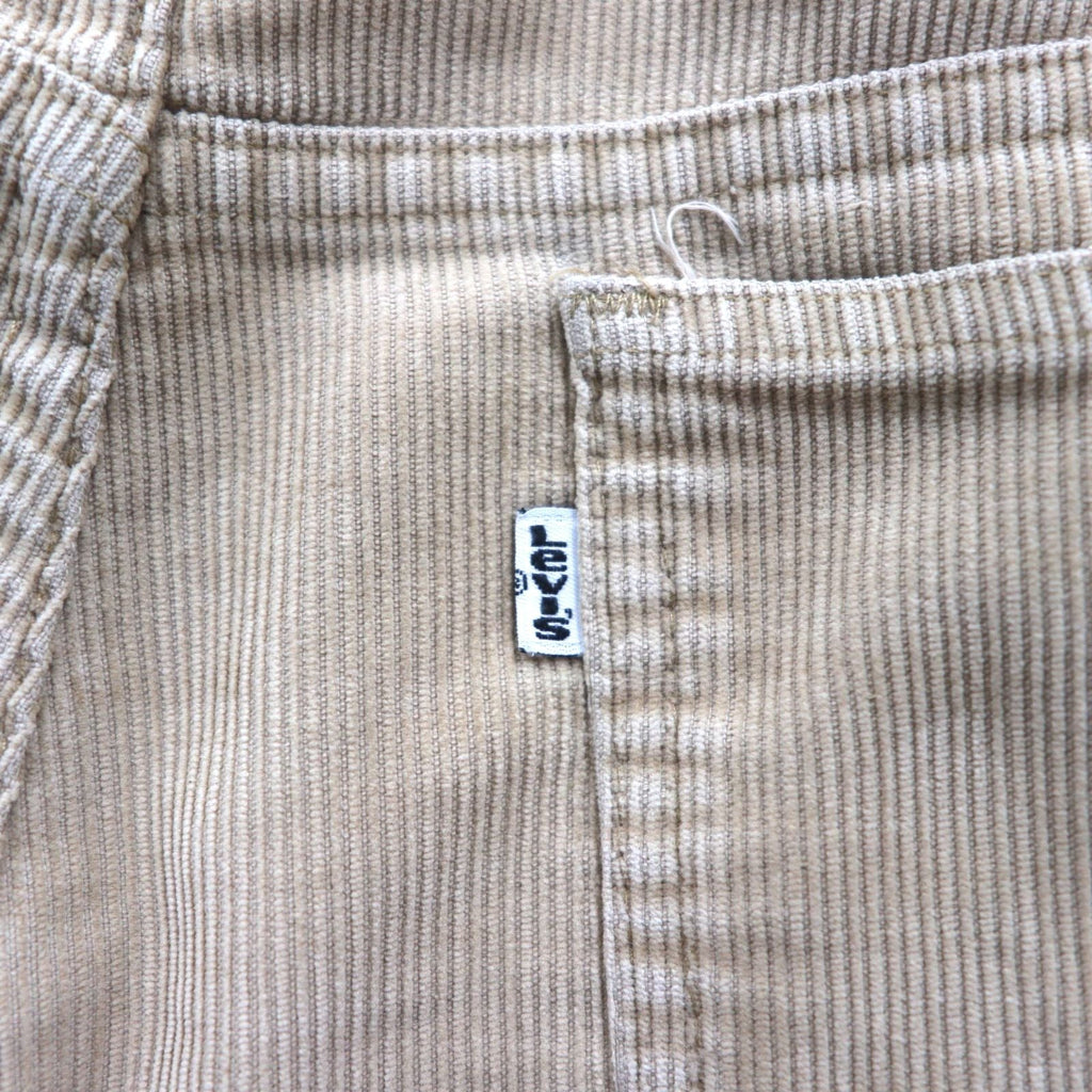 Levi's 80年代 白タブ 519 コーデュロイ チノパンツ ワークパンツ L ベージュ SCOVILジップ ボタン裏698