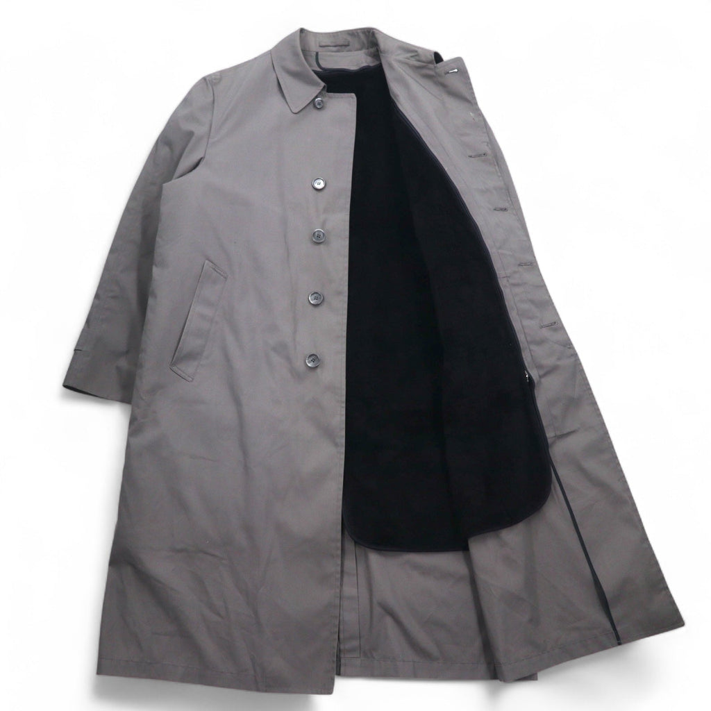 LONDON FOG 80年代 USA製 ステンカラーコート XL グレー  ボアライナー 着脱式 IDEALジップ by WAMSUTTA