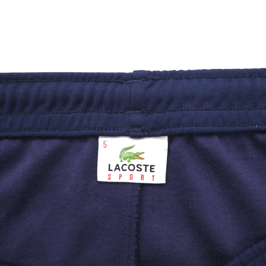 LACOSTE SPORT Anni '90 Pantaloncini corti facili con striscia laterale Pantaloncini sportivi Jersey L Blu navy H1891