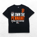 T-shirt Majestic con stampa baseball, taglia L, nera, MLB San Francisco Giants, fabbricata in Nicaragua