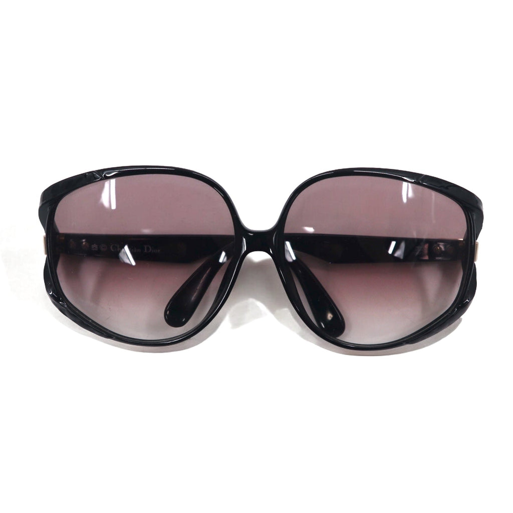 Christian Dior ドイツ製 オーバーサイズ サングラス ブラック グラデーション CDロゴ 2320A 90