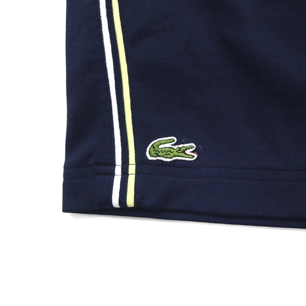 LACOSTE SPORT Anni '90 Pantaloncini corti facili con striscia laterale Pantaloncini sportivi Jersey L Blu navy H1891