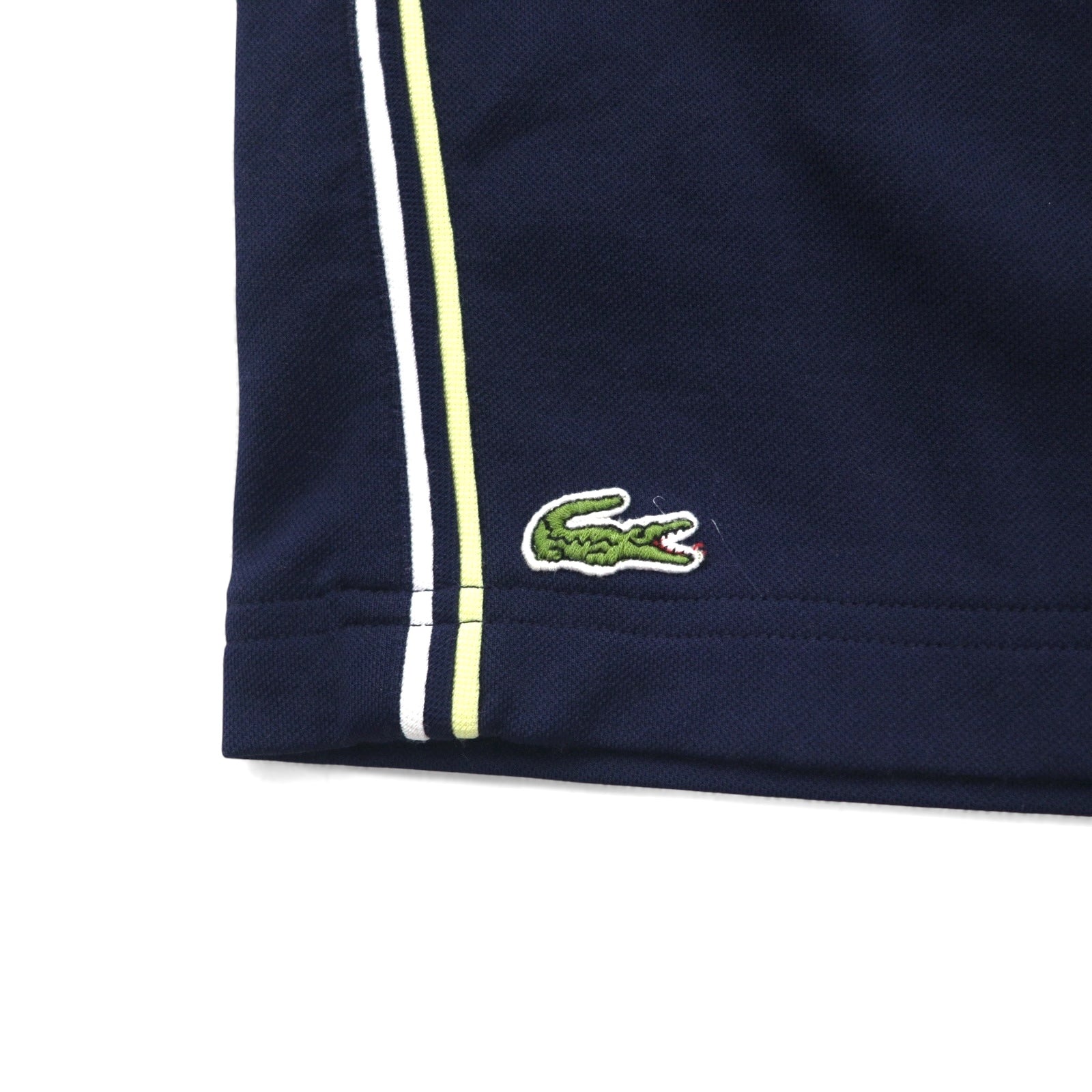 LACOSTE SPORT Anni '90 Pantaloncini corti facili con striscia laterale Pantaloncini sportivi Jersey L Blu navy H1891