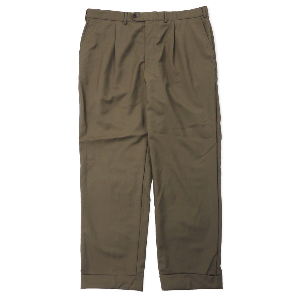 BURBERRY Pantaloni a gamba larga con pinces 44 lana misto mohair