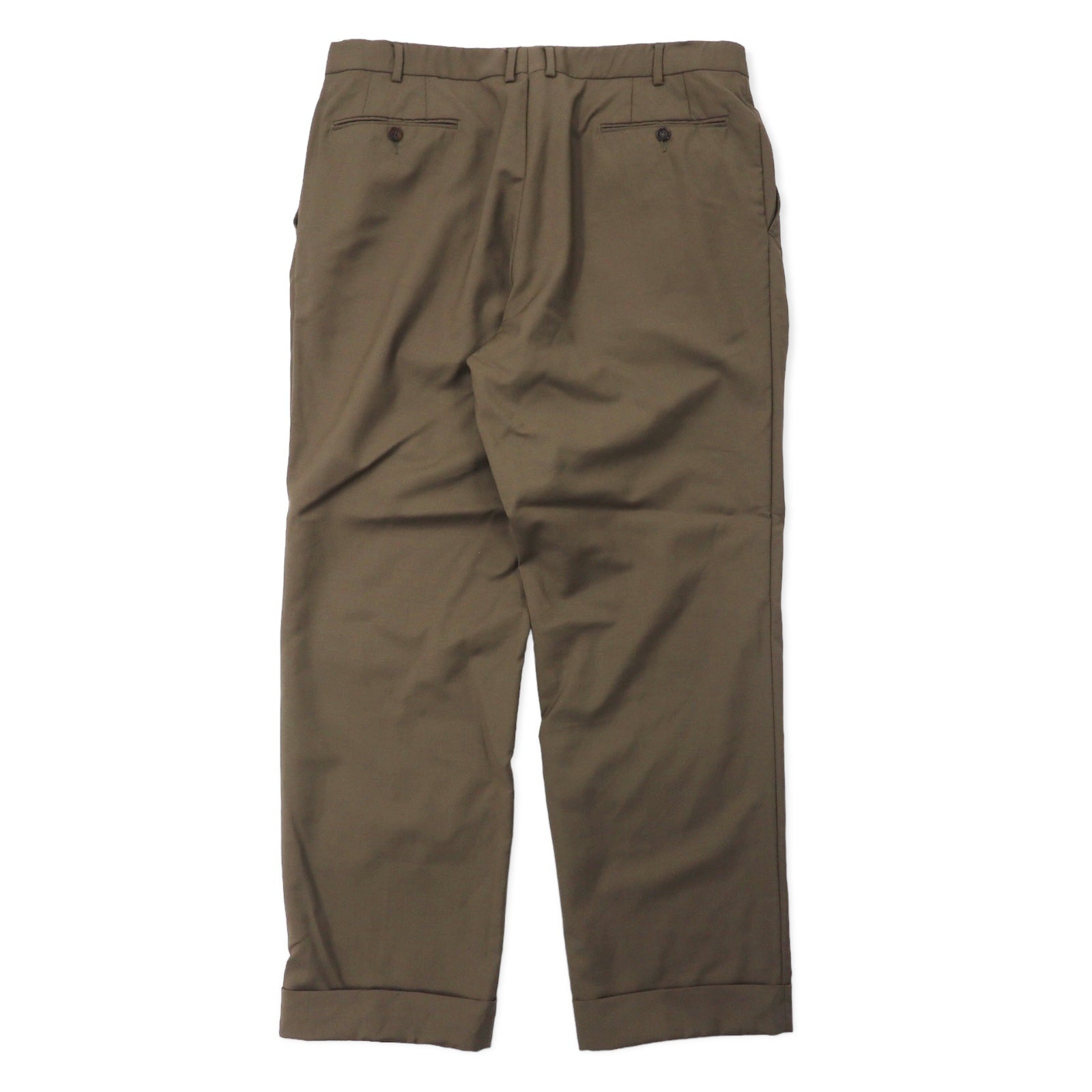 BURBERRY Pantaloni a gamba larga con pinces 44 lana misto mohair
