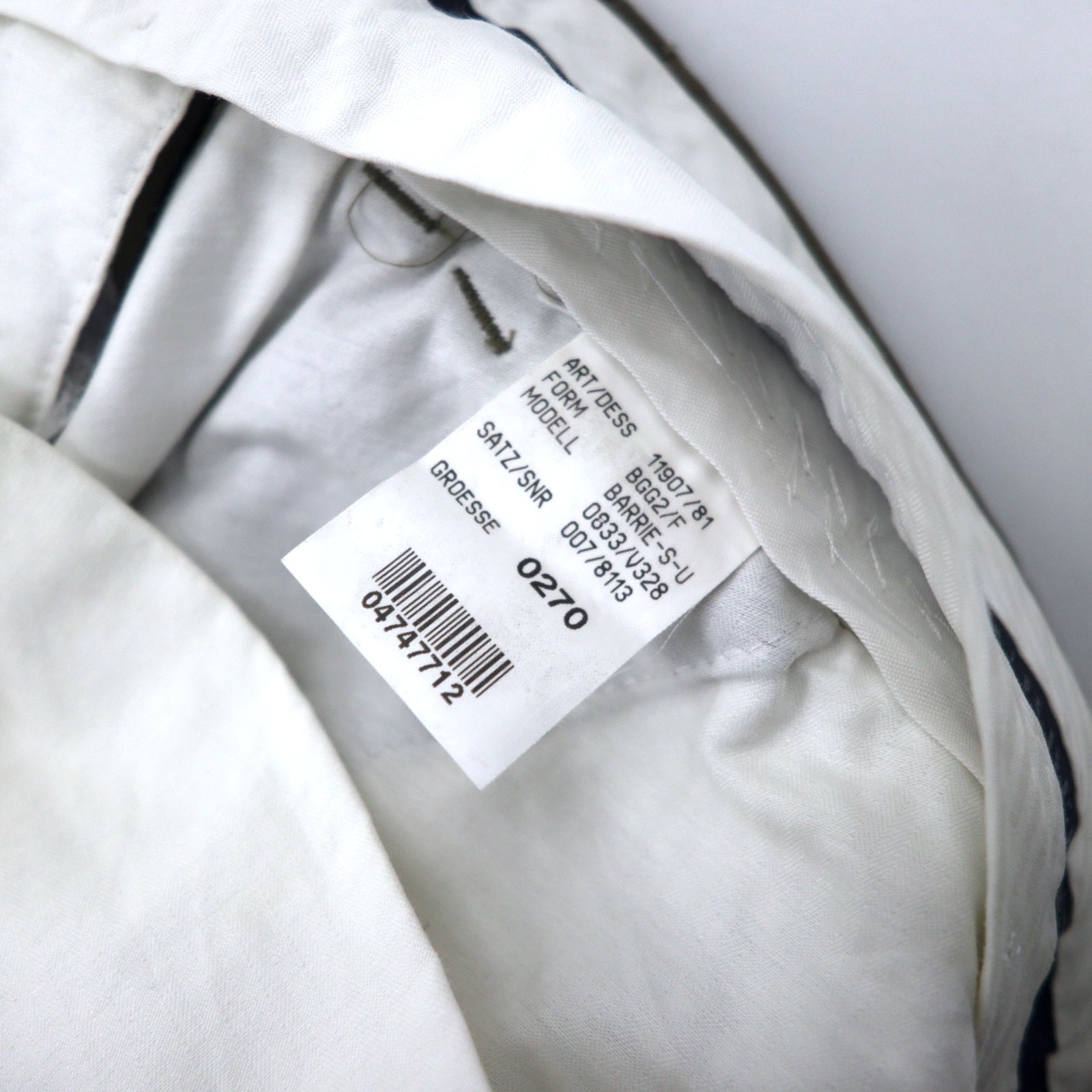 BURBERRY Pantaloni a gamba larga con pinces 44 lana misto mohair
