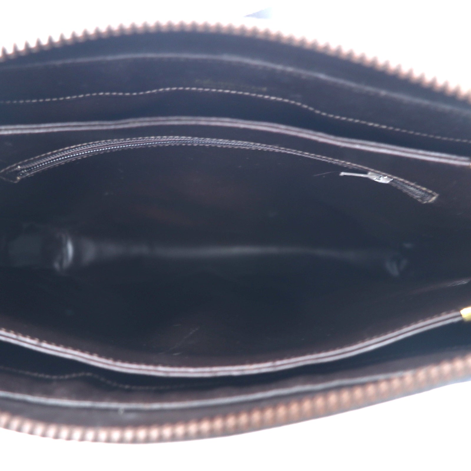 CELINE Borsa a tracolla Old Macadam, pelle scamosciata marrone, placca logo Triomphe, Made in Italy