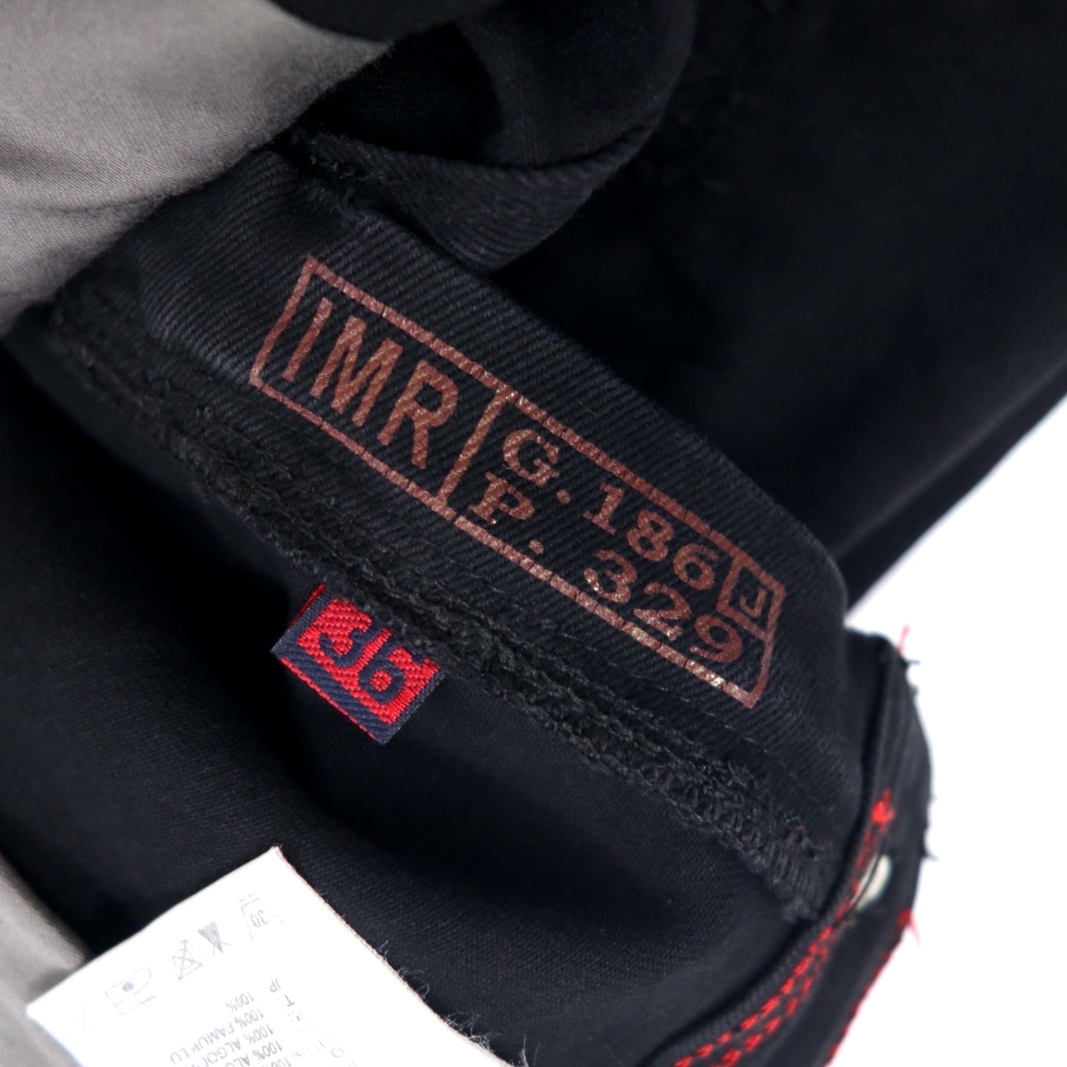 ARMANY JEANS Made in Italy Jeans neri strappati Denim pants 36 Cotone Affusolati Stretch Chiusura a zip