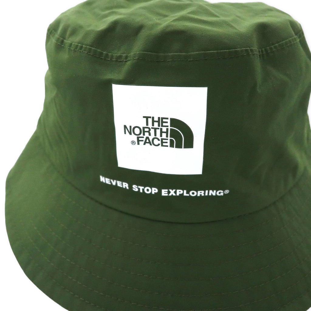 THE NORTH FACE Cappello a secchiello L Cachi Nylon Impermeabile Box Logo WP CAMP HAT NN01625