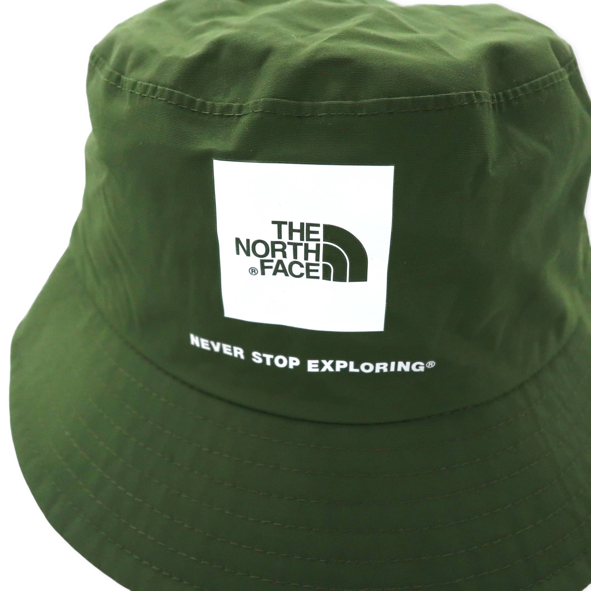 THE NORTH FACE Cappello a secchiello L Cachi Nylon Impermeabile Box Logo WP CAMP HAT NN01625