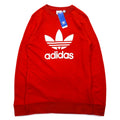 adidas originals Felpa girocollo trifoglio M rossa TREFOIL CREW DV1545 Articolo inutilizzato
