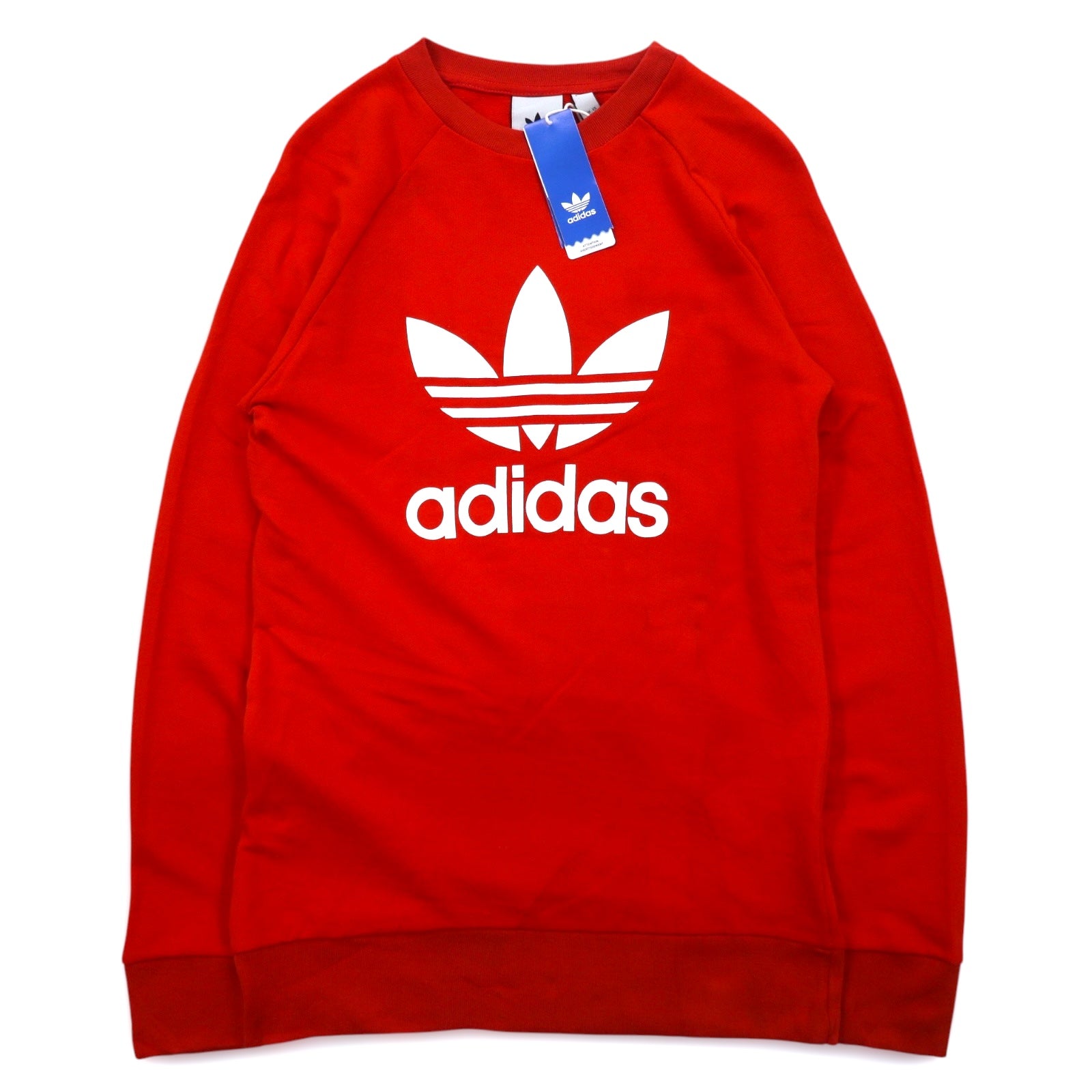 adidas originals Felpa girocollo trifoglio M rossa TREFOIL CREW DV1545 Articolo inutilizzato