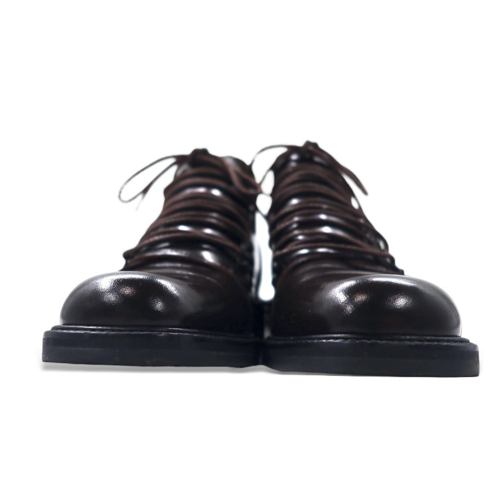 GUCCI Stivaletti stringati Chukka 23.5cm Marrone Pelle 104 0153 Made in Italy