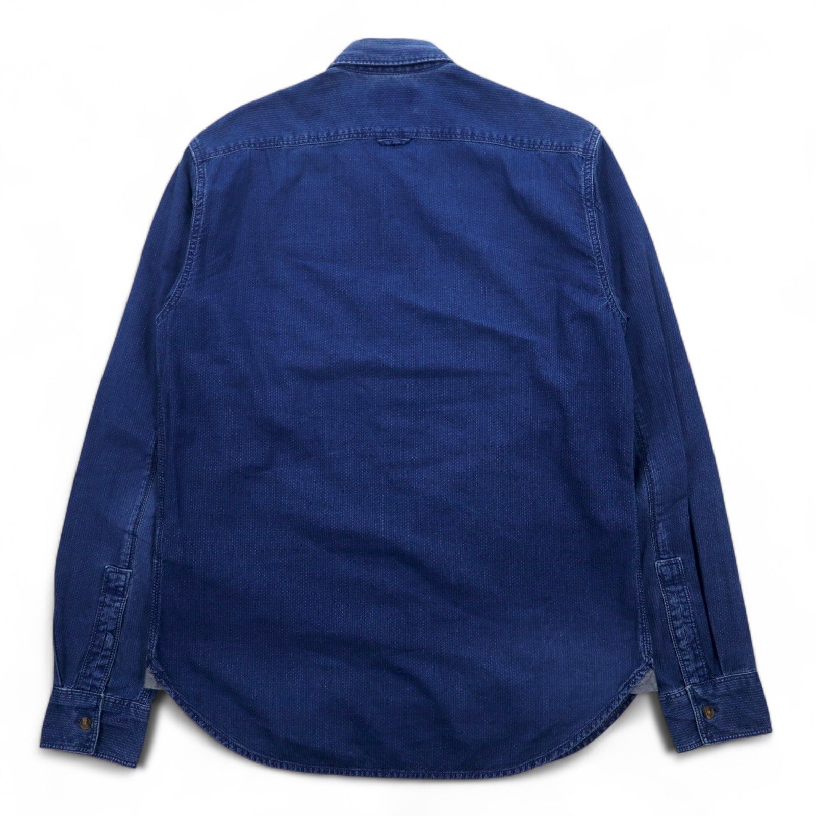 TIMBERLAND Camicia di Jeans Abbottonata M Indigo Blu Logo Ricamato