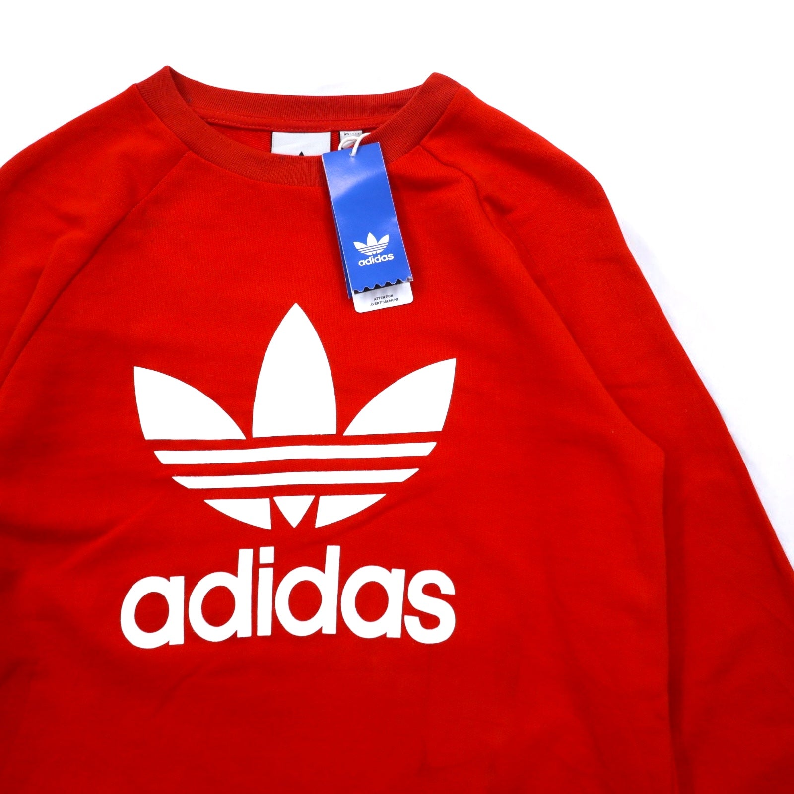 adidas originals Felpa girocollo trifoglio M rossa TREFOIL CREW DV1545 Articolo inutilizzato