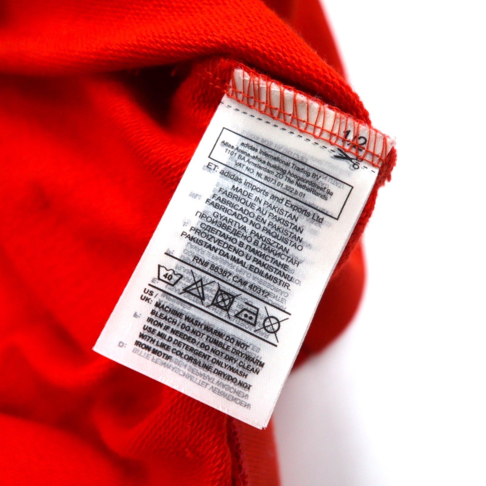 adidas originals Felpa girocollo trifoglio M rossa TREFOIL CREW DV1545 Articolo inutilizzato
