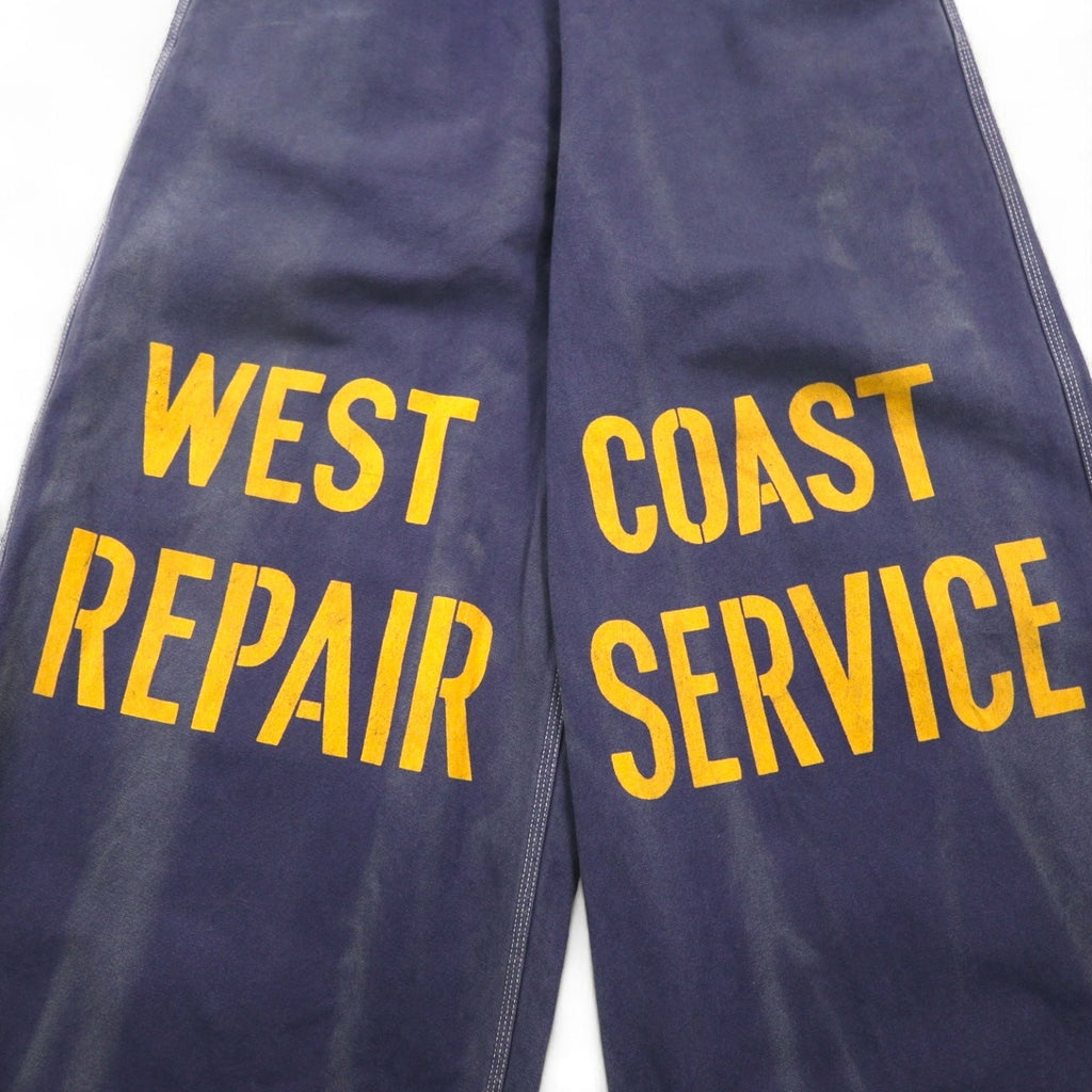KAPITAL Pantaloni Track Riparatrice 12.5oz Broken Denim East Repairman Track Pants Pantaloni da Volo L Blu Scuro