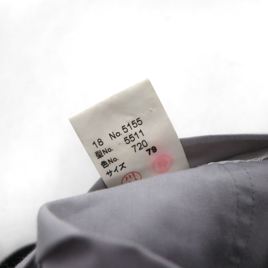 LANVIN 80年代 日本製 2タック ワイド コーデュロイ スラックス パンツ M ブラック