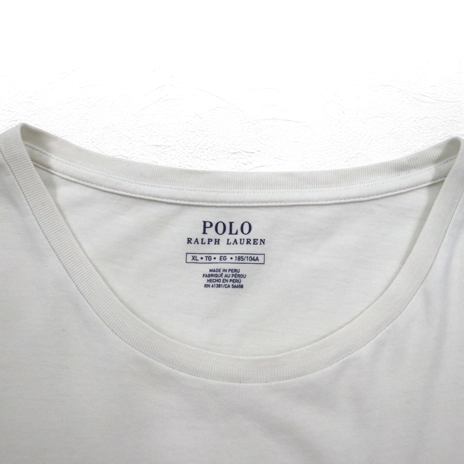 POLO RALPH LAUREN T-shirt Polo Bear XL bianca in cotone Made in Perù