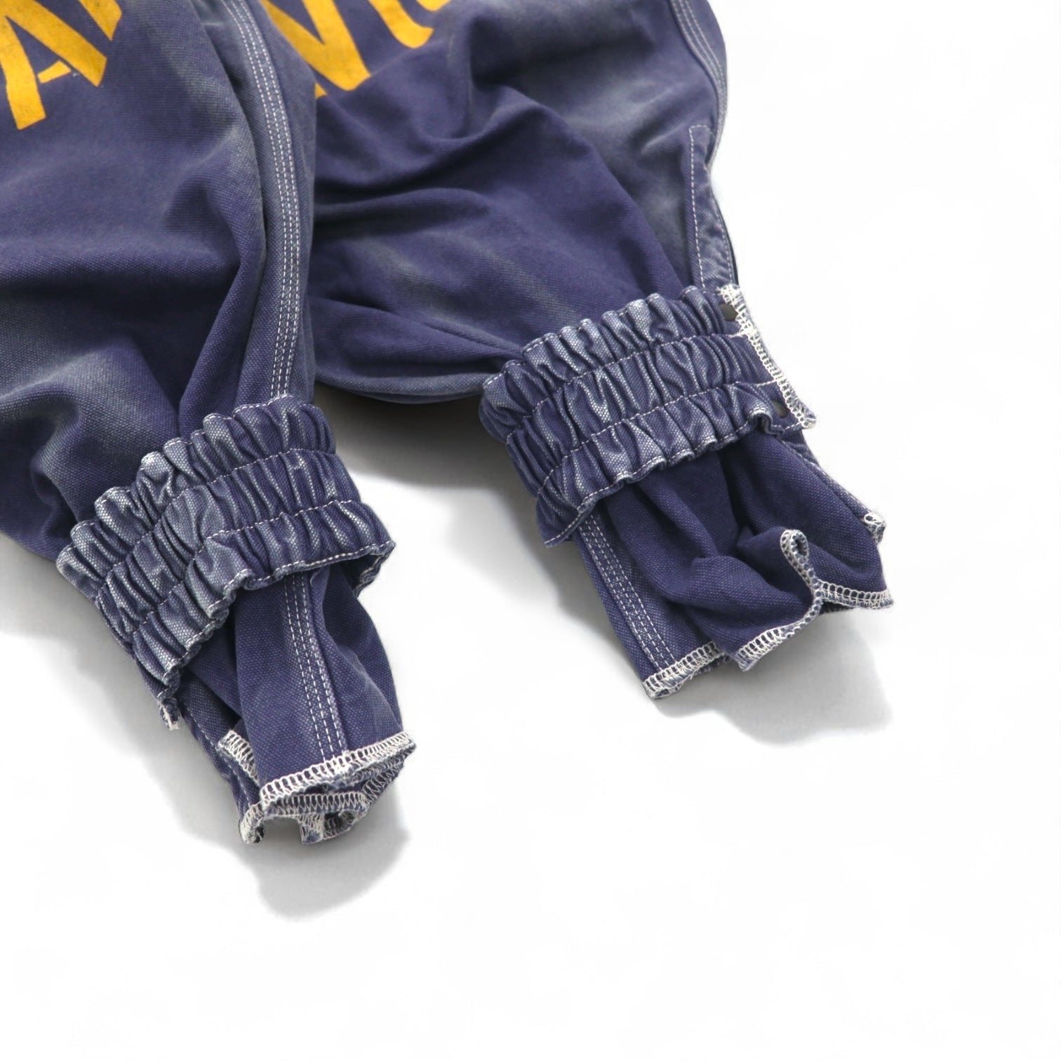 KAPITAL Pantaloni Track Riparatrice 12.5oz Broken Denim East Repairman Track Pants Pantaloni da Volo L Blu Scuro
