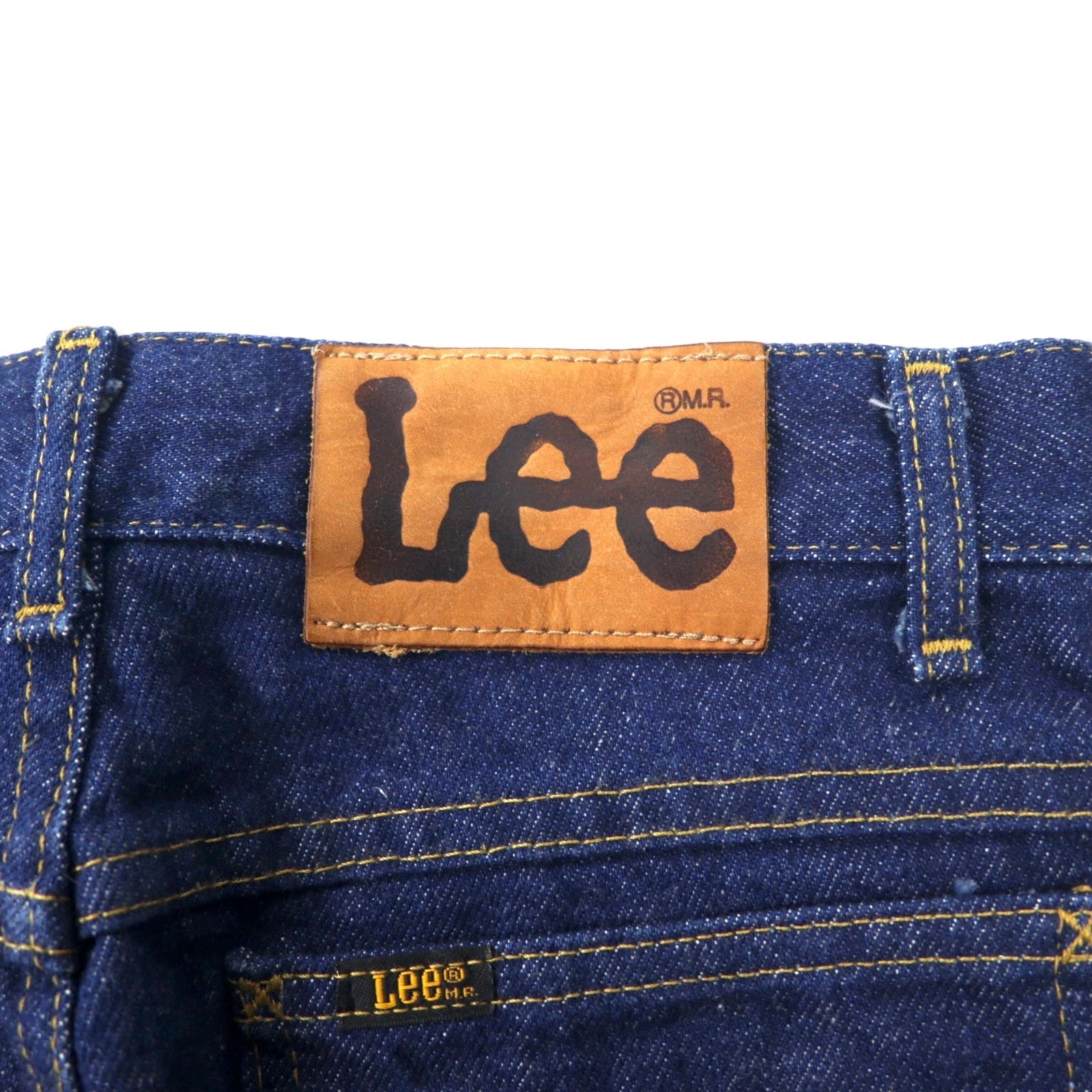 Lee Made in USA, anni '90, jeans 29 blu scuro, rigidi, Union Stamp 202-0341