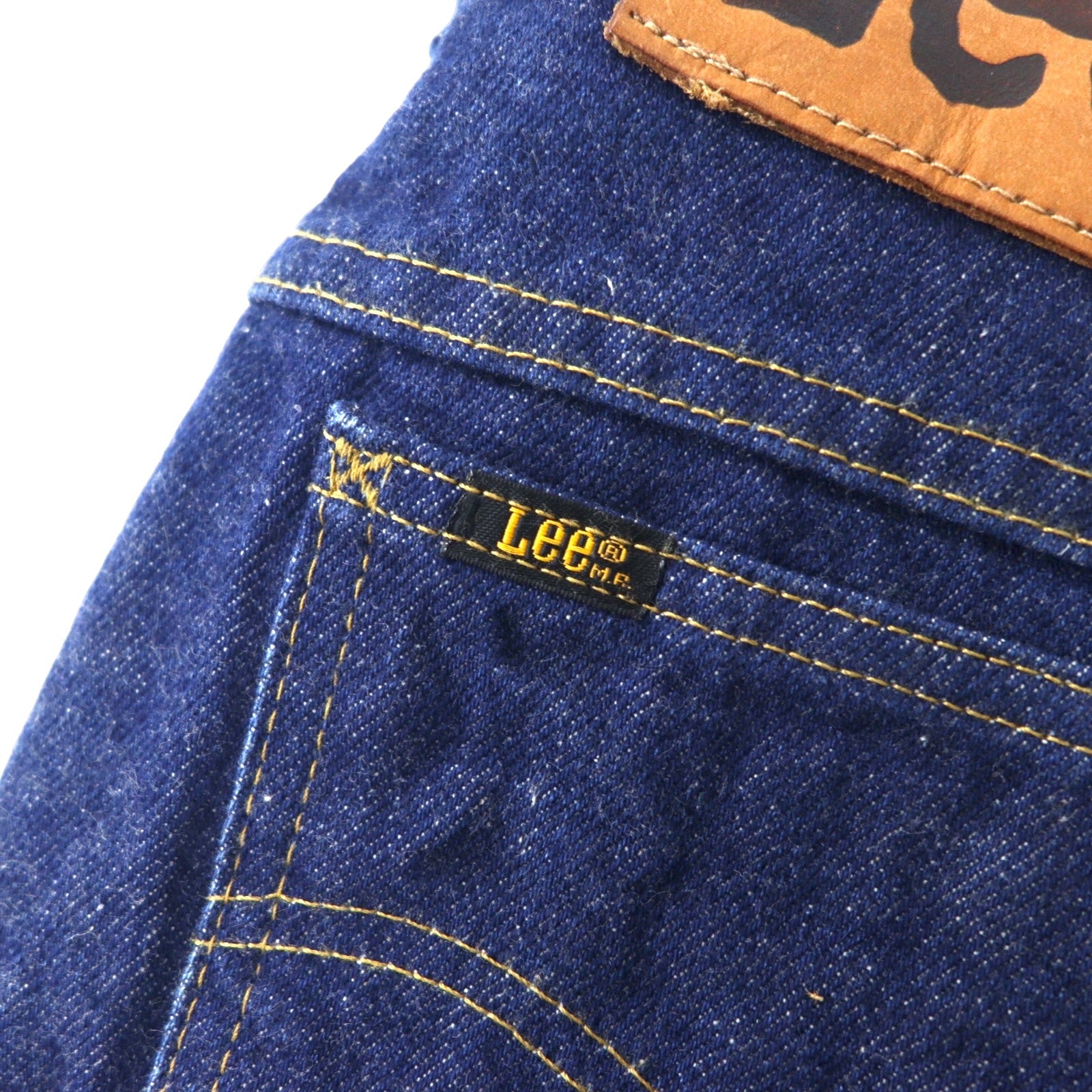 Lee Made in USA, anni '90, jeans 29 blu scuro, rigidi, Union Stamp 202-0341