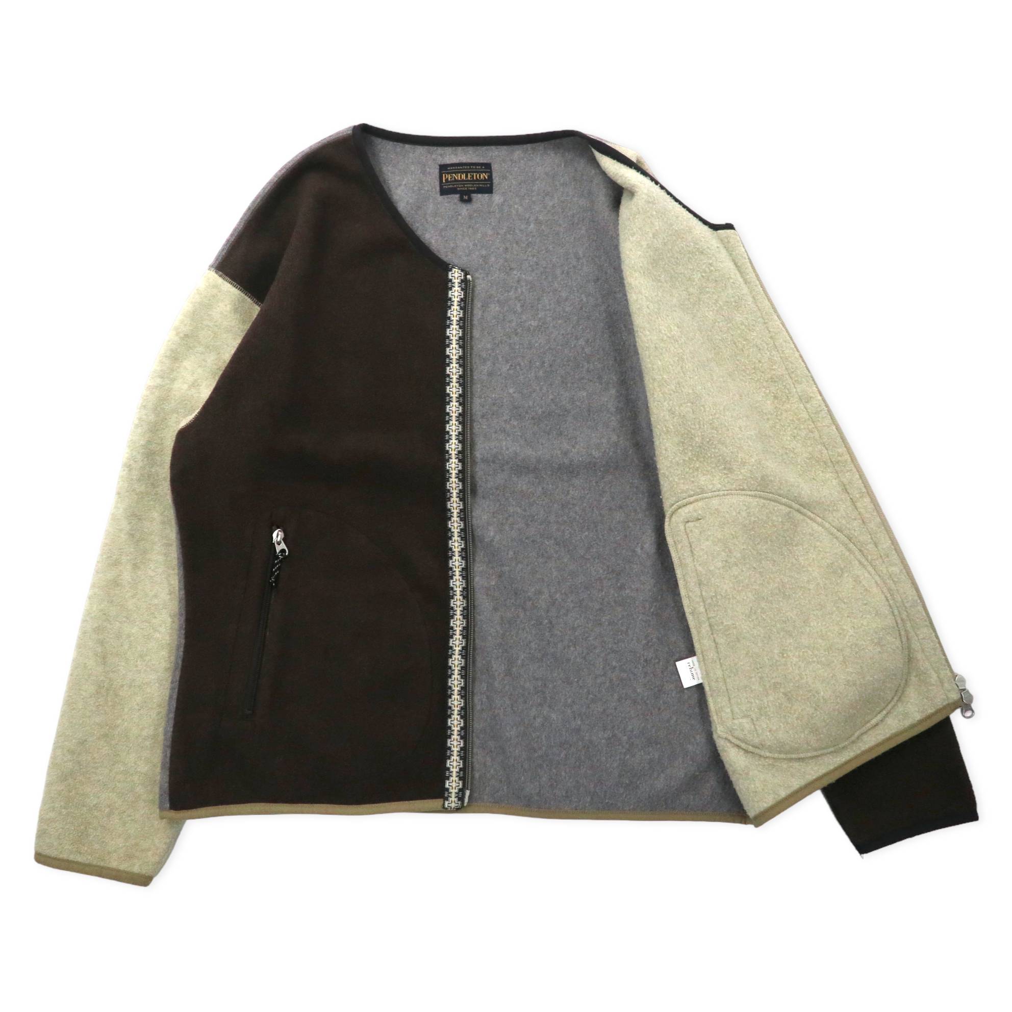 PENDLETON Micro Fleece Cardigan M Multicolore Poliestere Fantasia NATIVA relume JOURNAL STANDARD edizione limitata