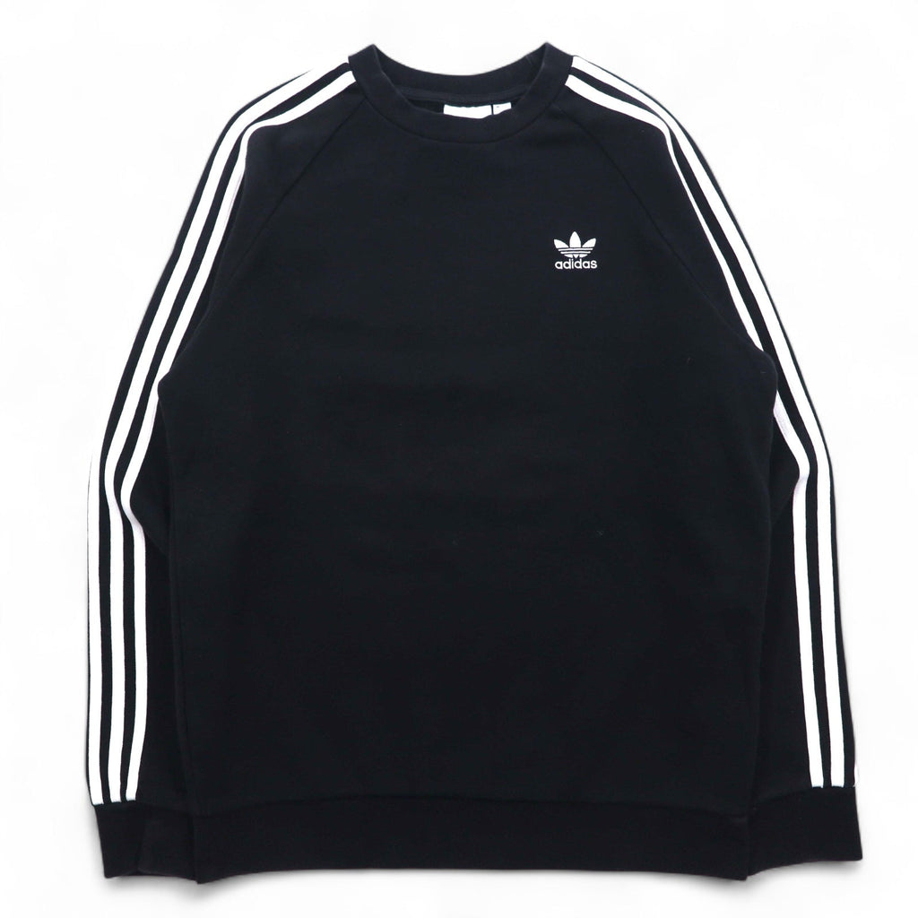 adidas Originals Felpa Girocollo 3 Strisce Nera Taglia S Logo Trifoglio DV1555
