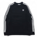 adidas Originals Felpa Girocollo 3 Strisce Nera Taglia S Logo Trifoglio DV1555
