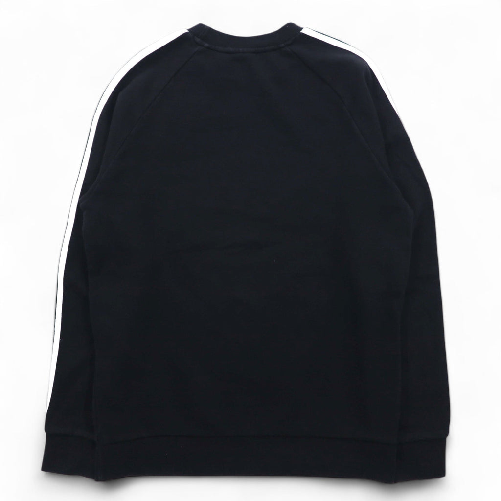 adidas Originals Felpa Girocollo 3 Strisce Nera Taglia S Logo Trifoglio DV1555