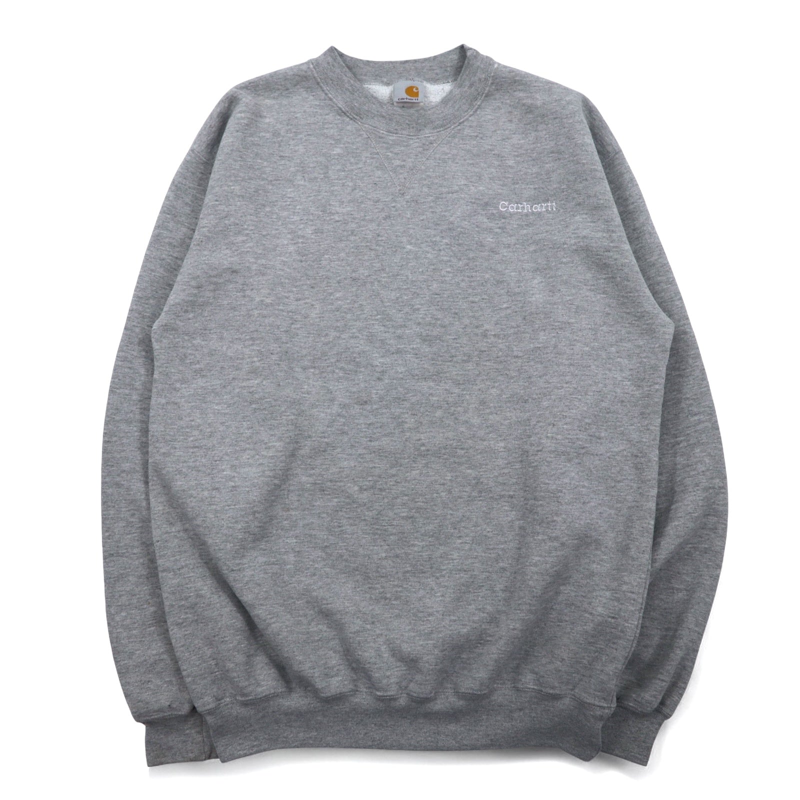 carhartt anni '90 felpa girocollo L grigio cotone ricamo logo singolo