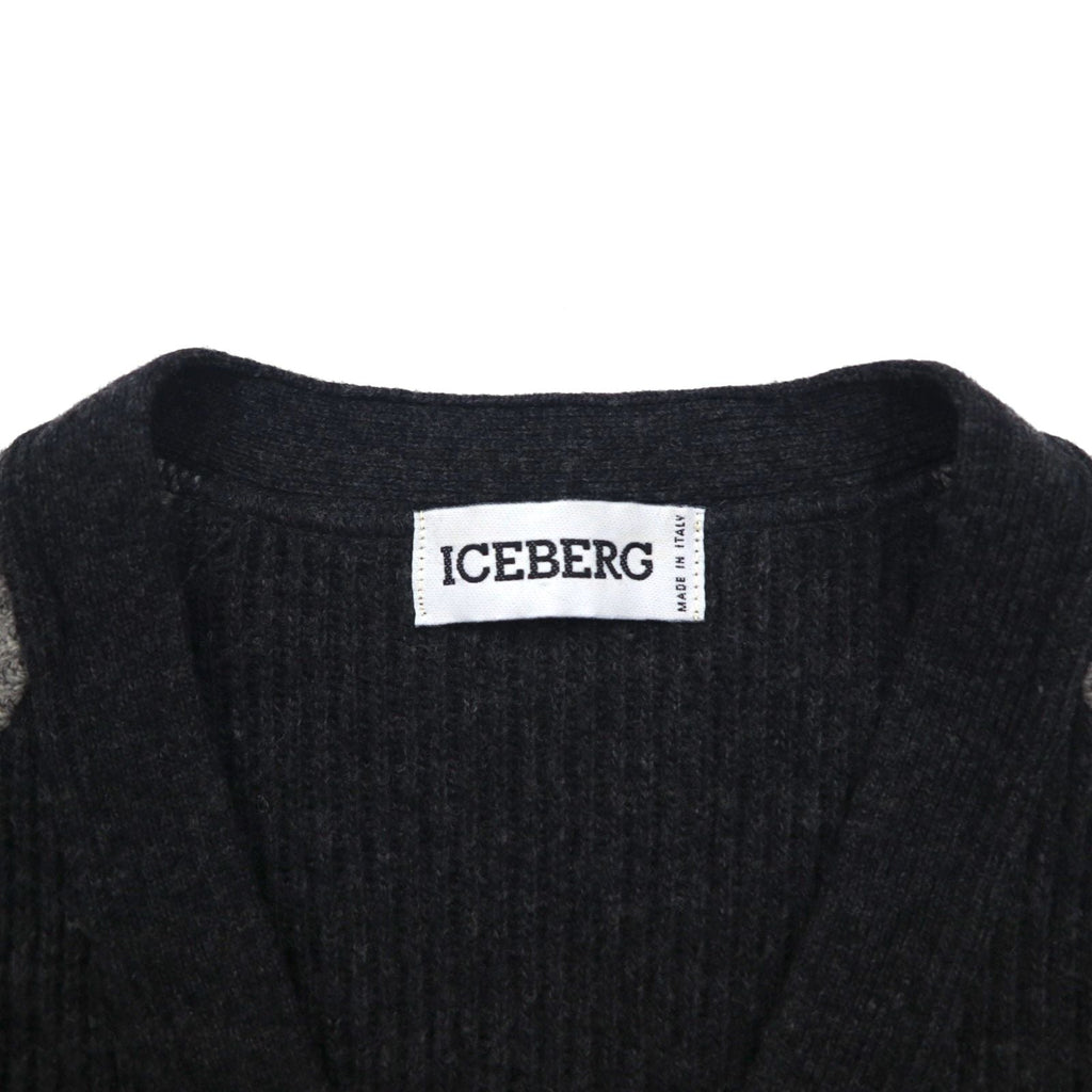 ICEBERG × DC COMICS バットマン 90年代 イタリア製 ニット カーディガン M ウール