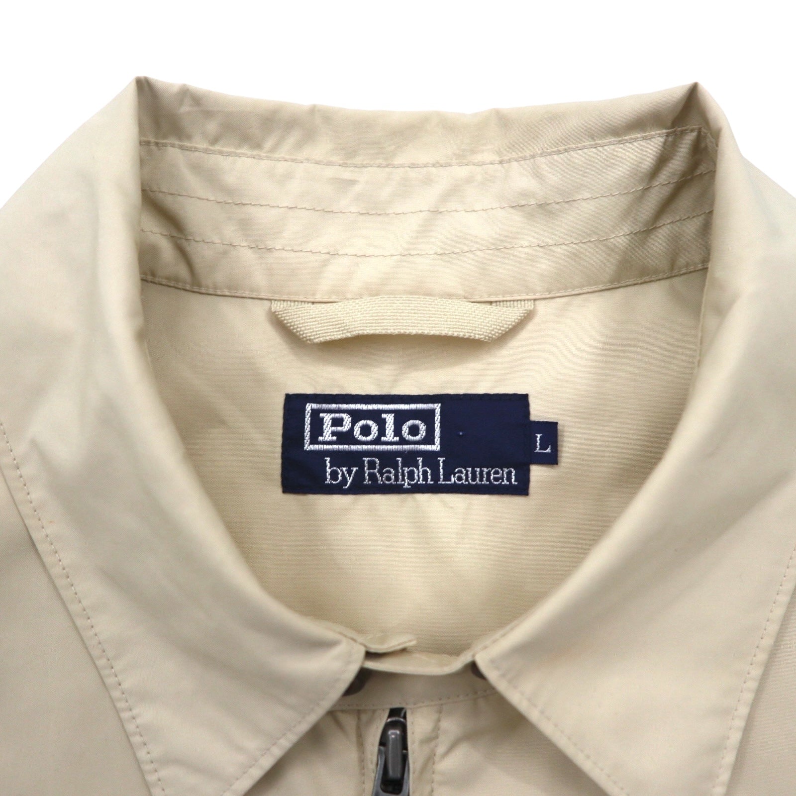 Polo by Ralph Lauren 90年代 スウィングトップ ハリントンジャケット L ベージュ スモールポニー刺繍