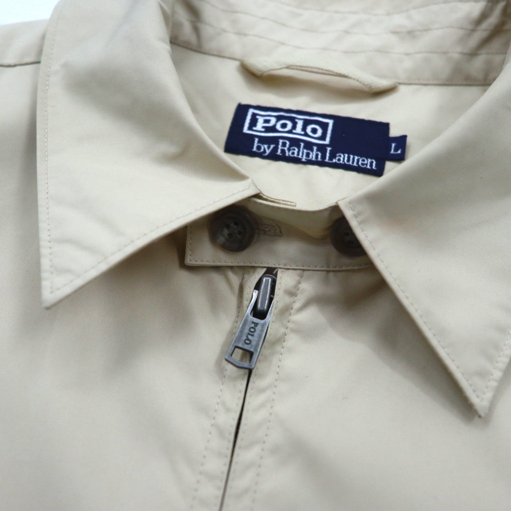 Polo by Ralph Lauren 90年代 スウィングトップ ハリントンジャケット L ベージュ スモールポニー刺繍