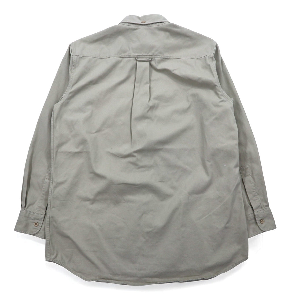 SAINT JAMES ボタンダウン チノワークシャツ M ベージュ コットン