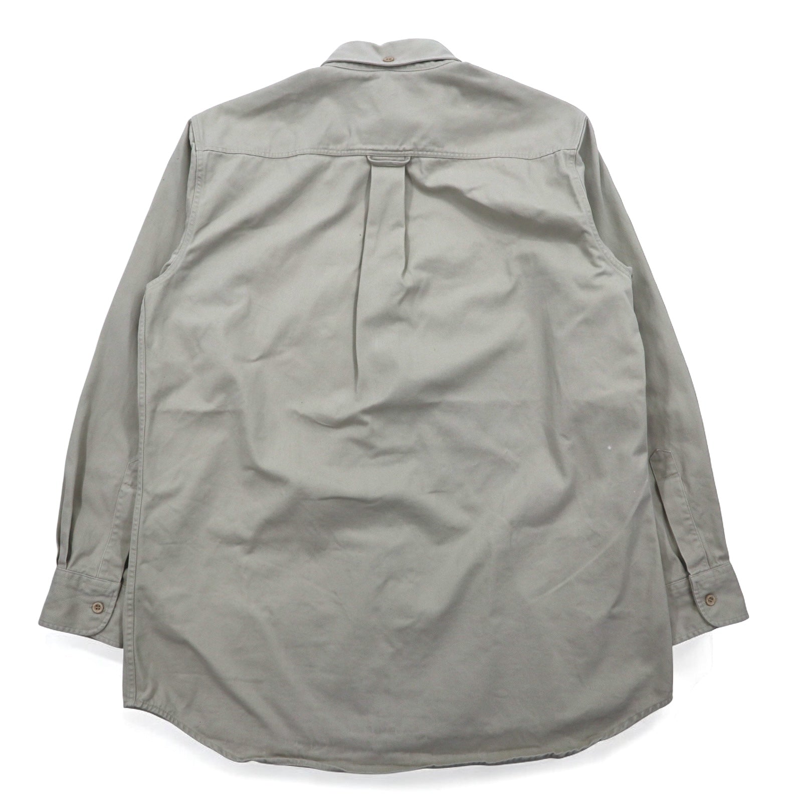 SAINT JAMES Camicia da lavoro in chino button-down M beige cotone
