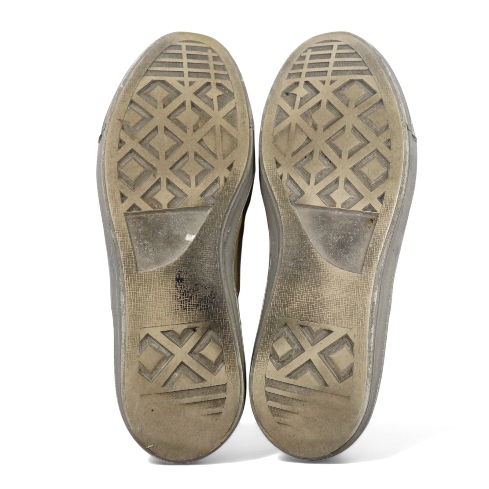 ALEXANDER McQUEEN vintage sneakers in pelle con teschio, effetto distressed, numero 27, colore beige, 7879