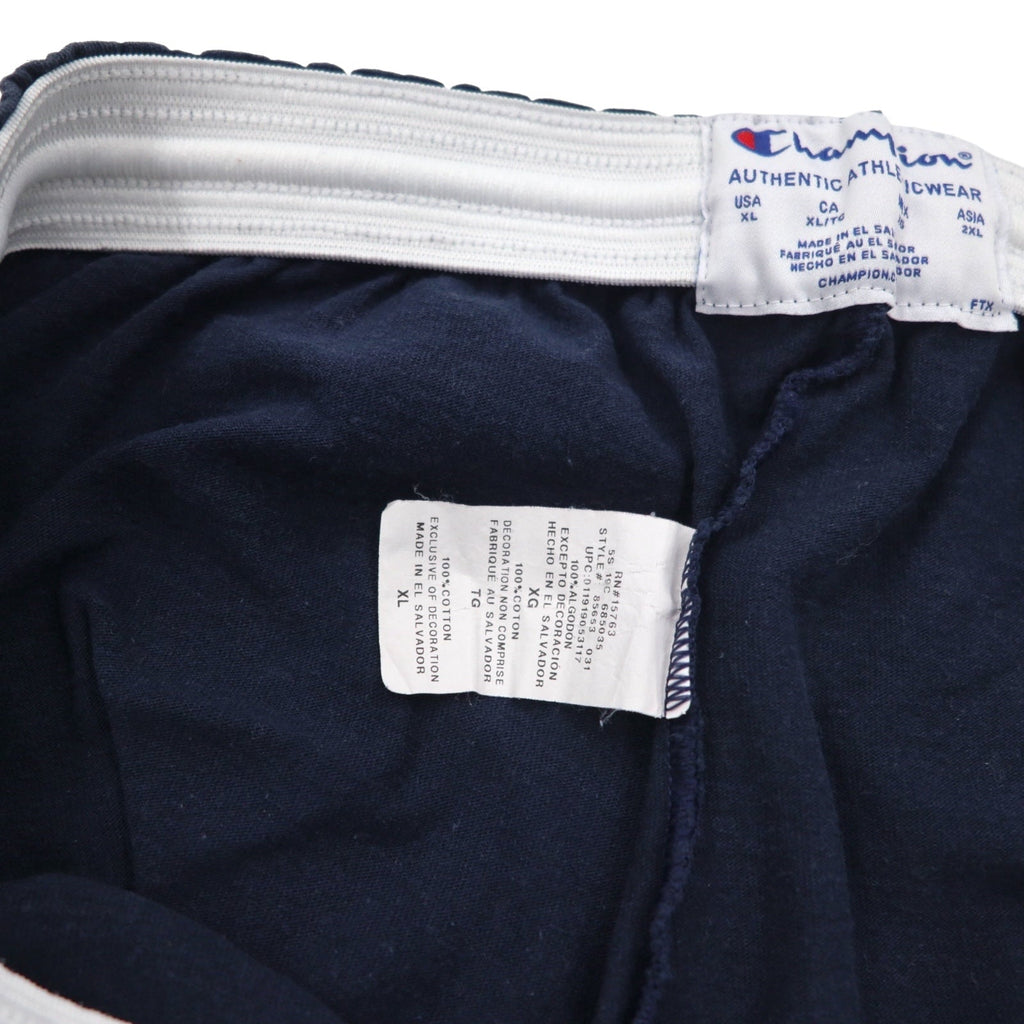 Champion イージー ショートパンツ ハーフパンツ 2XL ネイビー コットン エルサルバドル製