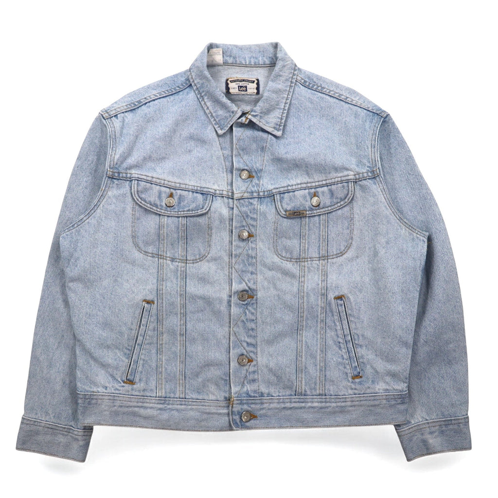 Lee Anni '90 Made in USA AUTHENTIC JACKET Giacca di jeans L Blu Ice Wash