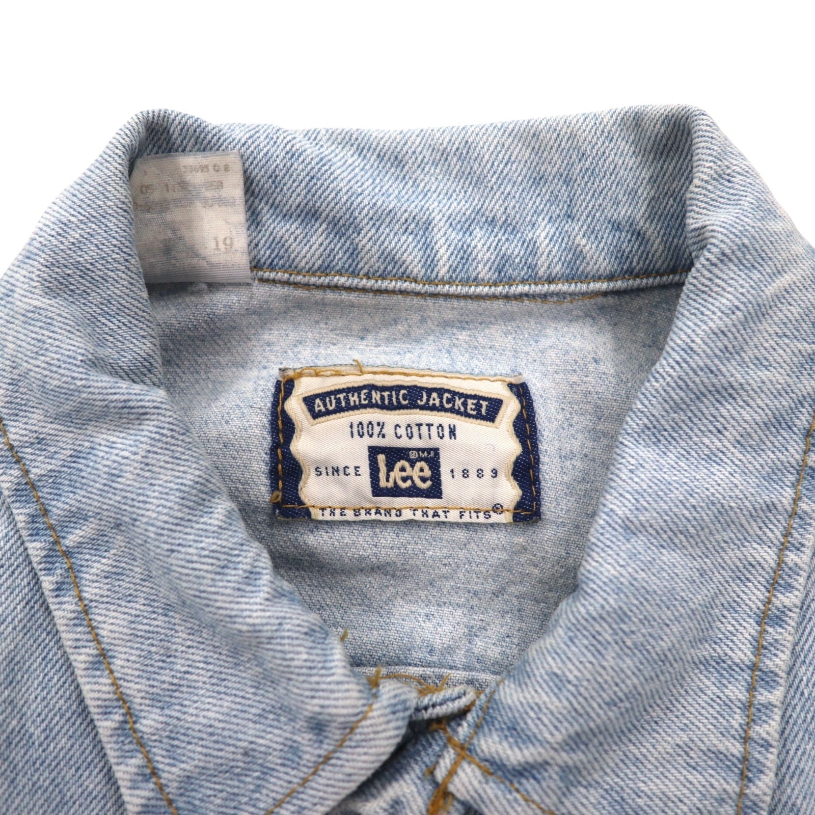 Lee Anni '90 Made in USA AUTHENTIC JACKET Giacca di jeans L Blu Ice Wash