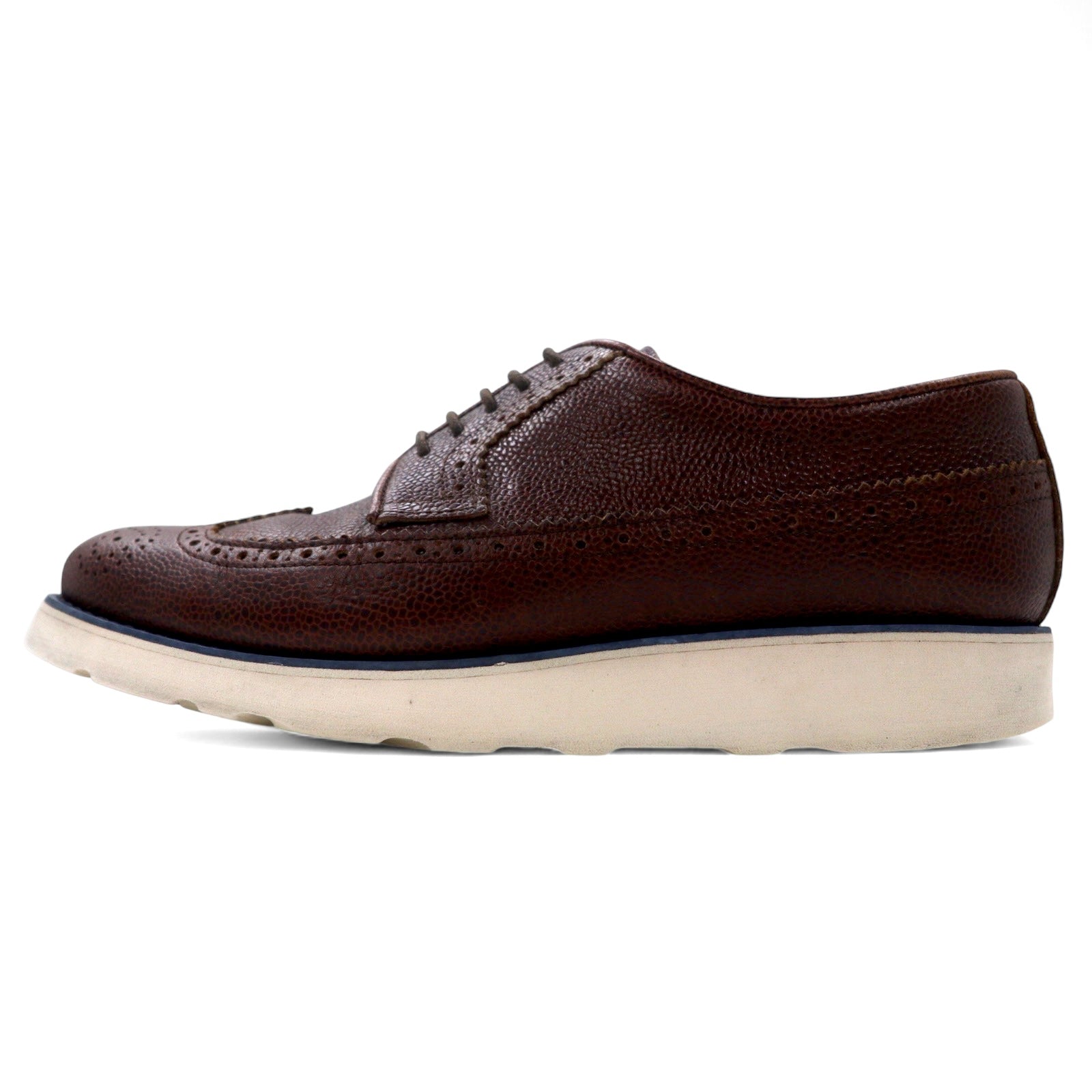 COMME des GARCONS SHIRT Scarpe stringate in pelle wingtip 27cm Marrone suola Vibram pelle stampata MORFLEX W19600 MORFLEX