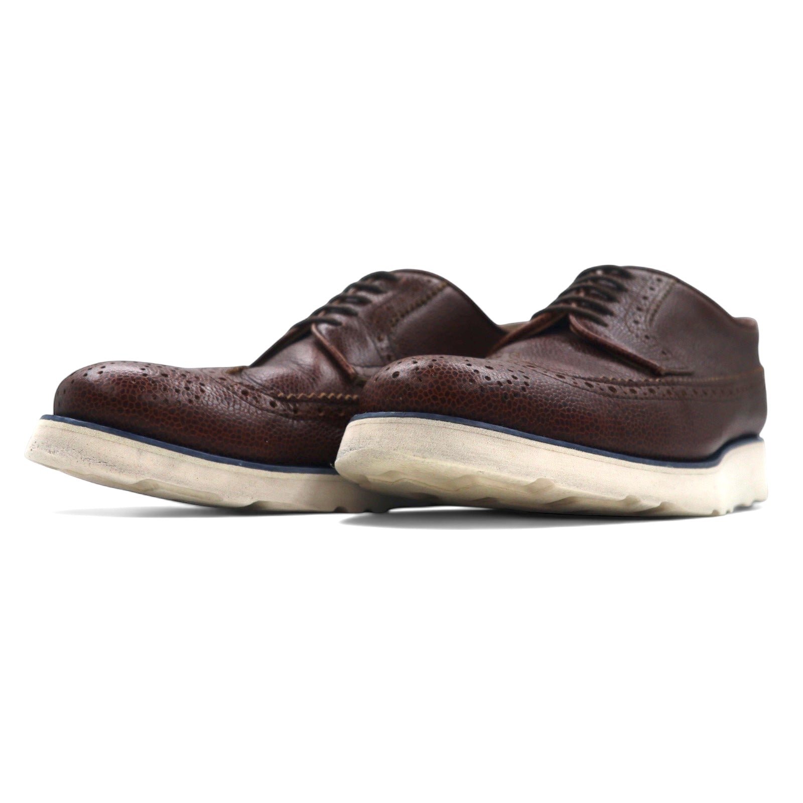COMME des GARCONS SHIRT Scarpe stringate in pelle wingtip 27cm Marrone suola Vibram pelle stampata MORFLEX W19600 MORFLEX