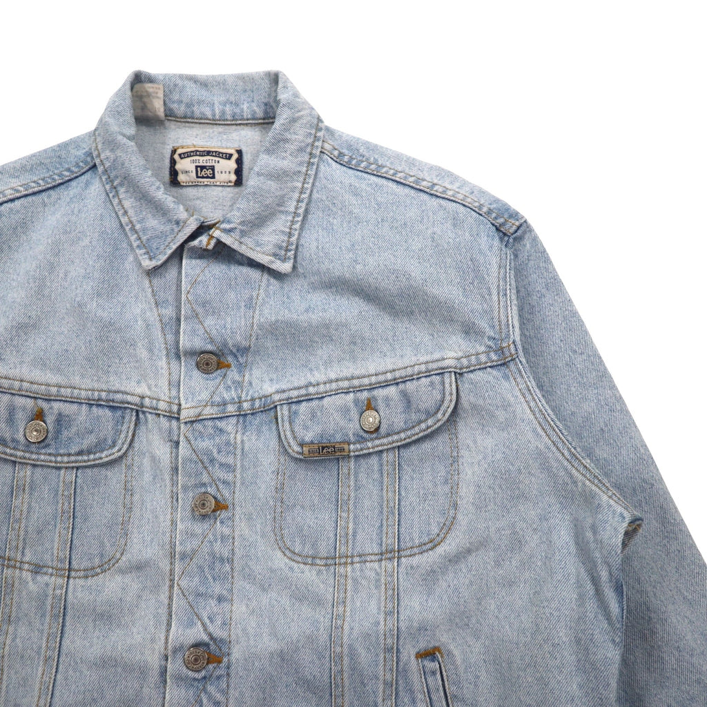 Lee Anni '90 Made in USA AUTHENTIC JACKET Giacca di jeans L Blu Ice Wash