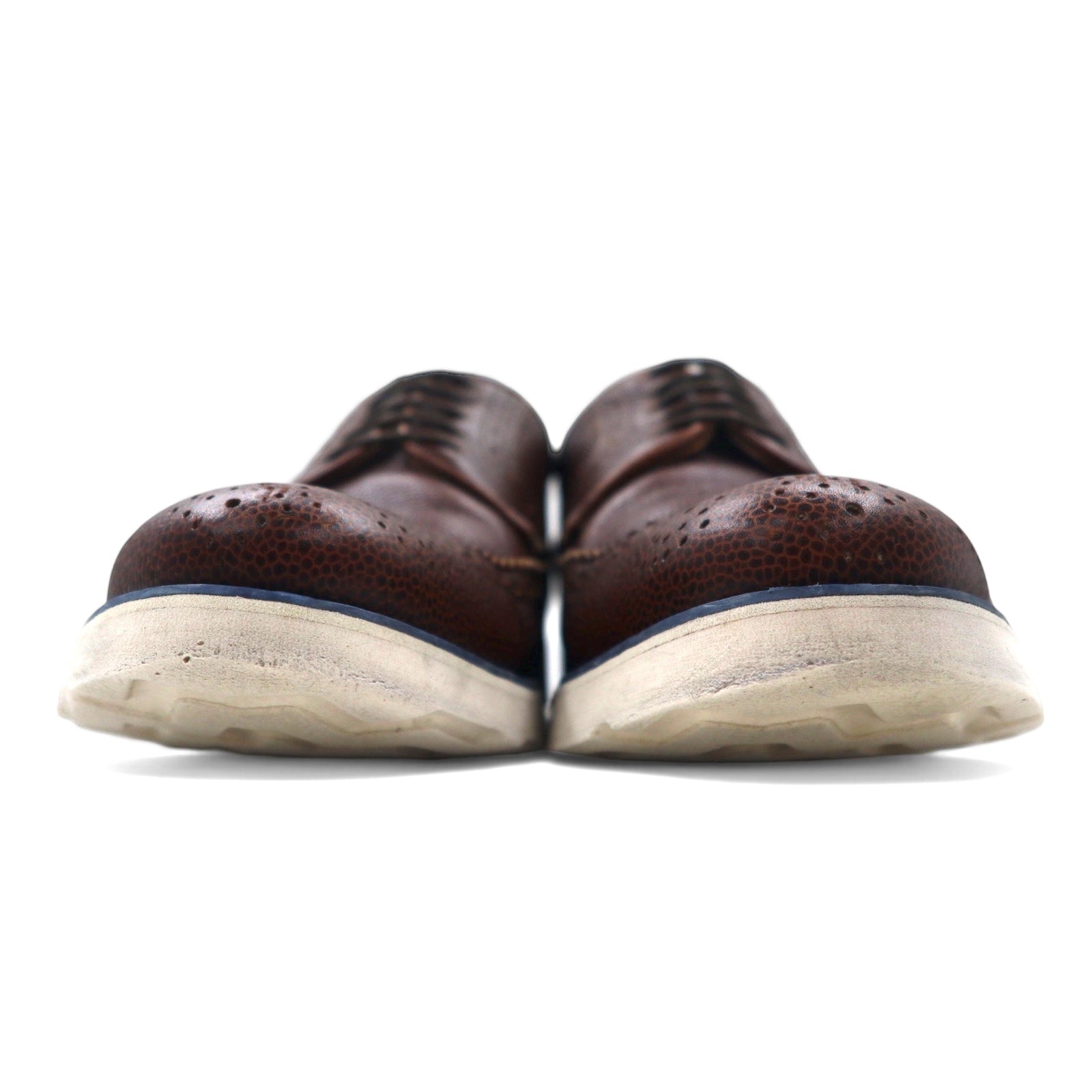 COMME des GARCONS SHIRT Scarpe stringate in pelle wingtip 27cm Marrone suola Vibram pelle stampata MORFLEX W19600 MORFLEX