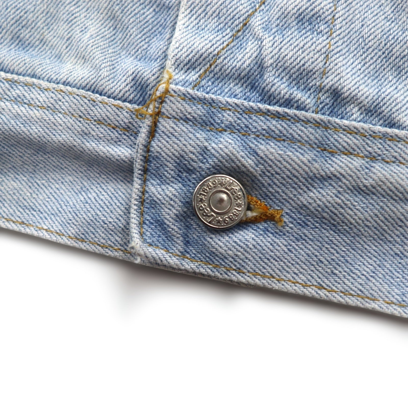 Lee Anni '90 Made in USA AUTHENTIC JACKET Giacca di jeans L Blu Ice Wash