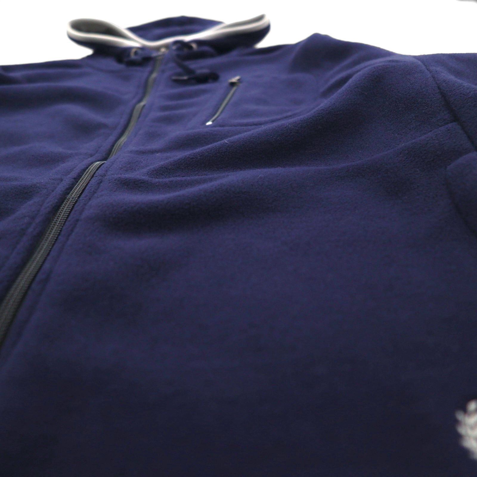 CHAPS RALPH LAUREN フルジップパーカー L ネイビー フリースライナー ポリエステル
