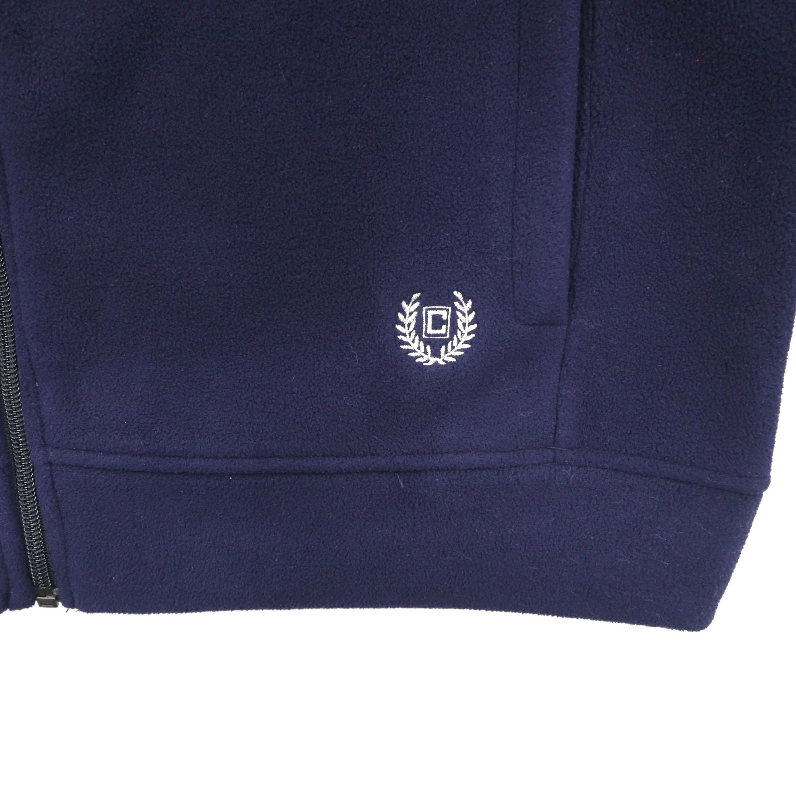 CHAPS RALPH LAUREN フルジップパーカー L ネイビー フリースライナー ポリエステル